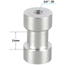 CAMVATE 1/4"-20 Female to 3/8"-16 Female Thread Adapter (2-Pack)