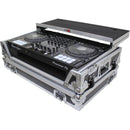 ProX LED Flight Case with 1 RU Rackspace and Wheels for Pioneer DJ DDJ-1000 (Black on Black)