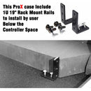 ProX LED Flight Case with 1 RU Rackspace and Wheels for Pioneer DJ DDJ-1000 (Black on Black)