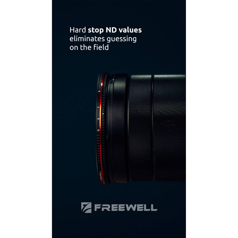 Freewell 72mm Standard Day Variable Neutral Density 0.6 to 1.5 Filter (2 to 5-Stop)