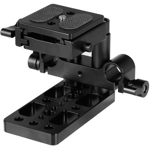 CAMVATE Tripod Baseplate with Quick Release Plate & 15mm LWS Rod Mount