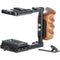 Niceyrig Half Cage with Wood Handgrip for Blackmagic Pocket Cinema Camera 6K/4K