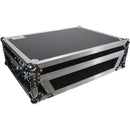 ProX XS-PRIME4 W Flight Case with 1 RU Rackspace and Wheels for Denon DJ Prime 4 (Silver on Black)