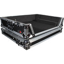 ProX XS-PRIME4 W Flight Case with 1 RU Rackspace and Wheels for Denon DJ Prime 4 (Silver on Black)