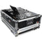 ProX XS-PRIME4 W2U Flight Case with 2 RU Rackspace and Wheels for Denon DJ Prime 4 (Silver on Black)