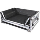 ProX XS-PRIME4 W2U Flight Case with 2 RU Rackspace and Wheels for Denon DJ Prime 4 (Silver on Black)