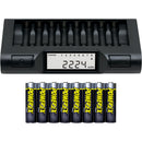 Powerex MH-C980 Charger & 8 Powerex Pro AA Batteries Kit (2700mAh)