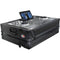 ProX XS-PRIME4 W Flight Case with 1 RU Rackspace and Wheels for Denon DJ Prime 4 (Silver on Black)