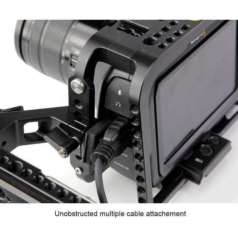 LanParte Blackmagic Design 6K Full Camera Cage With 501 Quick Release Plate