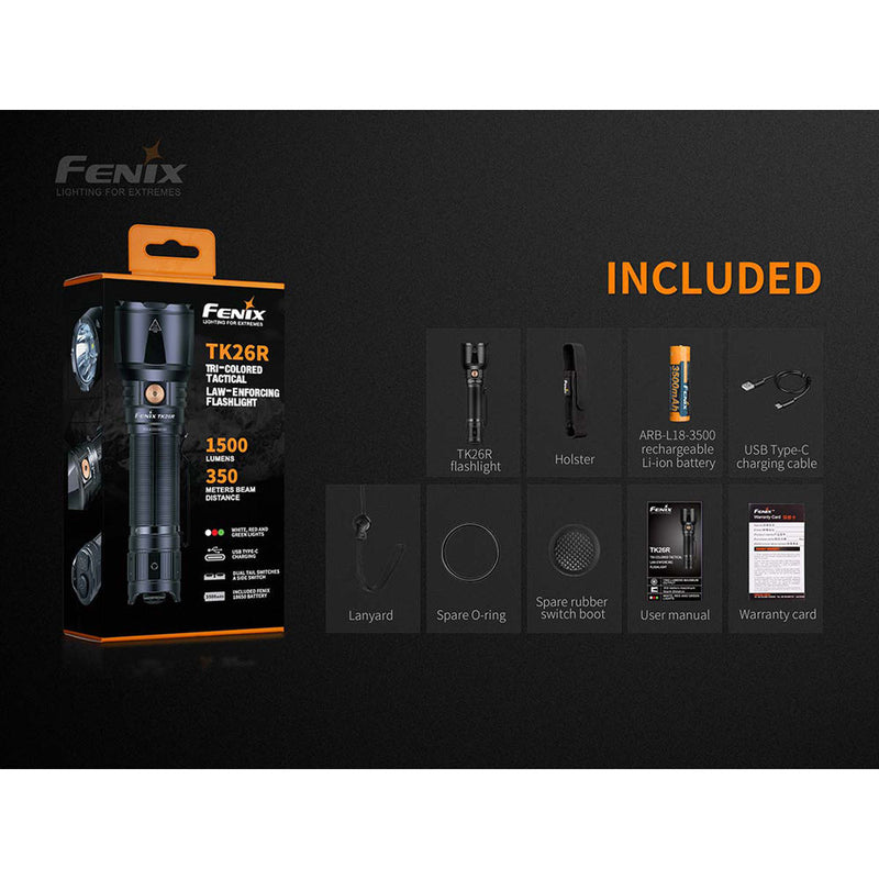 Fenix Flashlight TK26R Rechargeable LED Flashlight