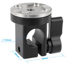 CAMVATE Single 15mm Rod Clamp with M6 ARRI-Style Rosette