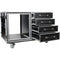 ProX 12 RU Shockproof Workstation Case with Dual Side Tables and Drawers (24" Rail to Rail)