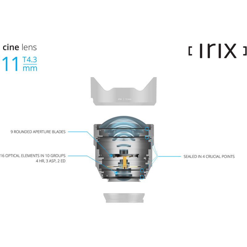 IRIX Cine Lens 11mm With Canon Mount And Imperial Focusing Scale (Feet)