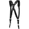 RL Handcrafts Clydesdale Pro-DLX Dual Leather Camera Harness (Large, Jet Black/Black)