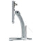 CTA Digital Kiosk Stand with Locking Case & Cable for iPad 10.2" (7th Gen, Silver)