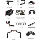 CAME-TV BMPCC Basic Camera Cage Shoulder Rig with Matte Box and Follow Focus for BMPCC 6K/4K