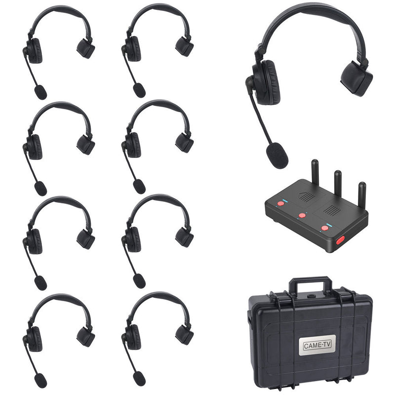 CAME-TV WAERO Duplex Wireless Headset Set with Hub (9-Pack, US)