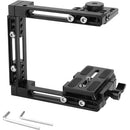 CAMVATE Half Cage Kit with Quick Release Manfrotto Baseplate