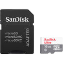 SanDisk 16GB Ultra UHS-I microSDHC Memory Card with SD Adapter (5-Pack)