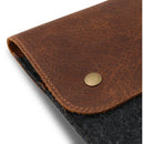 MegaGear Genuine Leather and Fleece Bag for 13.3" MacBook (Brown)