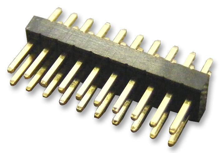 MULTICOMP 2199SB-20G-301523 Board-To-Board Connector, Vertical, 1.27 mm, 20 Contacts, Header, 2199SB Series, Through Hole