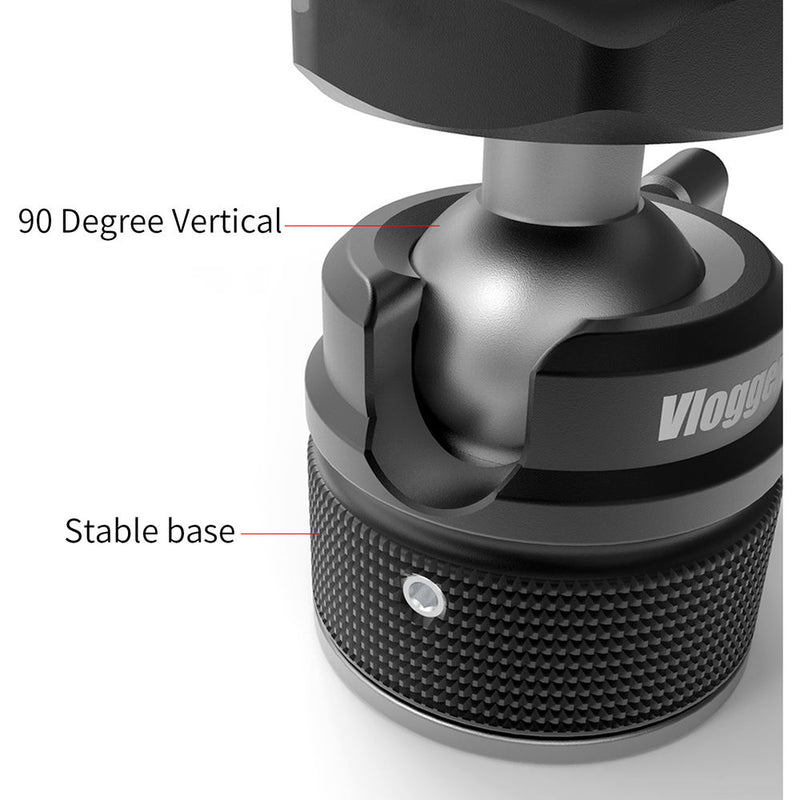 ANDYCINE Mini Ball Head with Cold Shoe Adapter to 1/4"-20 Mount