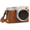 MegaGear Ever Ready Genuine Leather Camera Half Case and Stap for Leica D-Lux 7 (Black)