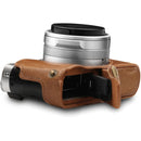 MegaGear Ever Ready Genuine Leather Camera Half Case and Stap for Leica D-Lux 7 (Brown)