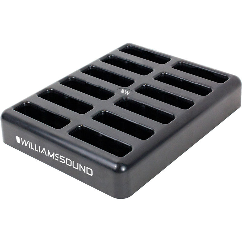 Williams Sound 12-Bay Drop In Charger for DW DLT 400 Transceiver and DLR 400 RCH Receiver
