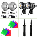 GVM LS-P80S LED 2-Light Kit with Filters