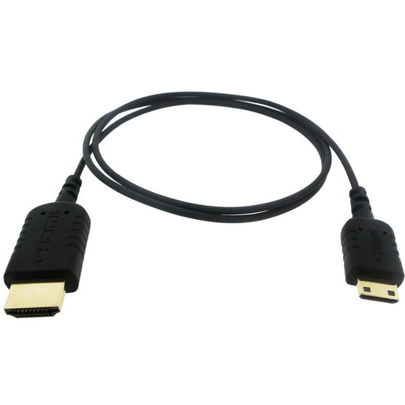 HYPER HTUM08-BLACK HyperThin Mini-HDMI to HDMI Cable (Black, 2.6')