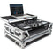 ProX XS-DDJ800 WLTBL Flight Case with 1 RU Rackspace and Wheels for Pioneer DJ DDJ-800 (Black on Black)