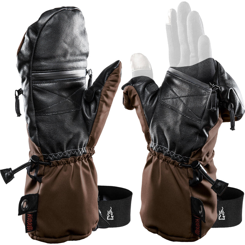 The Heat Company SHELL Mittens (Size 6, Brown)