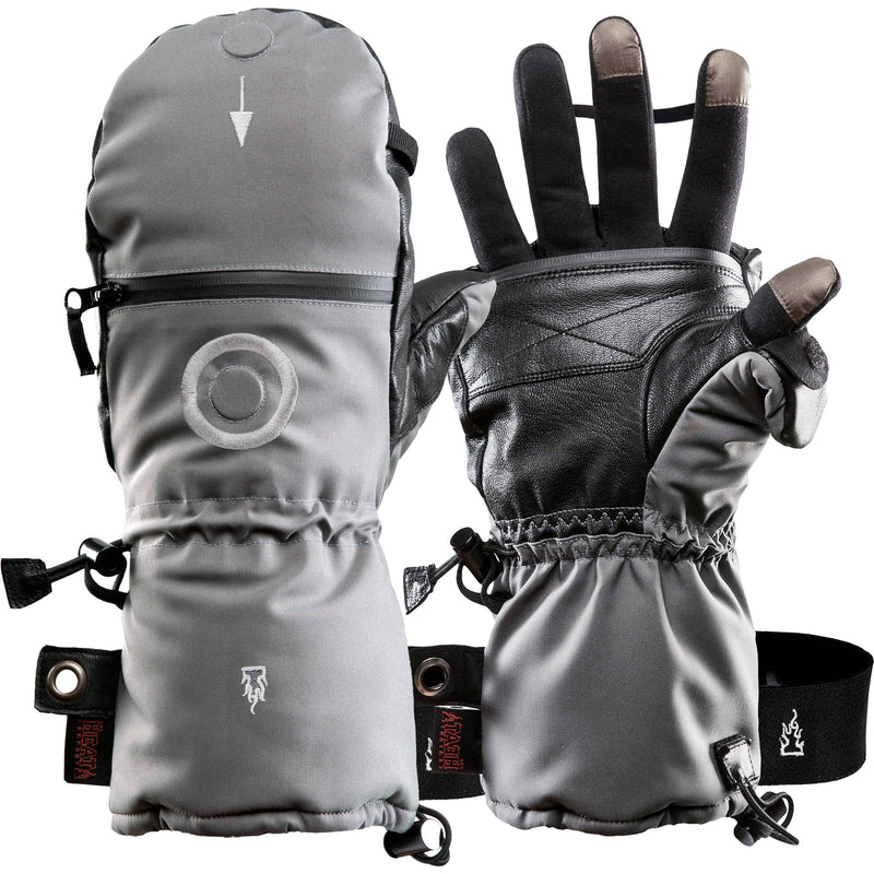 The Heat Company Heat 3 Smart Mittens/Gloves (Size 8, Gray)