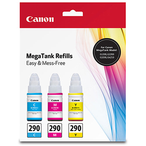 Canon GI-290 Ink Bottle Value Pack (Cyan, Magenta, Yellow)