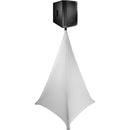 Auray SK-4SLSW Speaker and Lighting Stand Skirt (White)