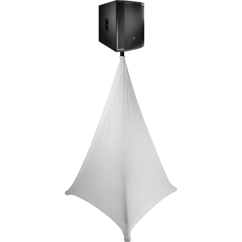 Auray SK-4SLSW Speaker and Lighting Stand Skirt Kit (2-Pack, White)