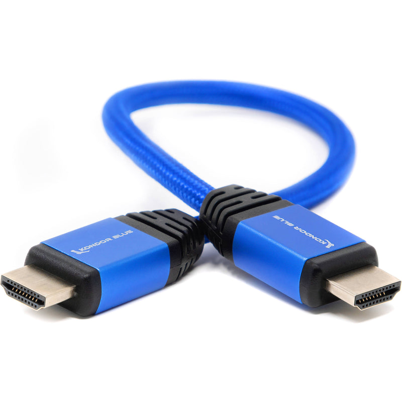 Kondor Blue KB_HDMI14 Braided High-Speed HDMI Cable (Blue, 14")