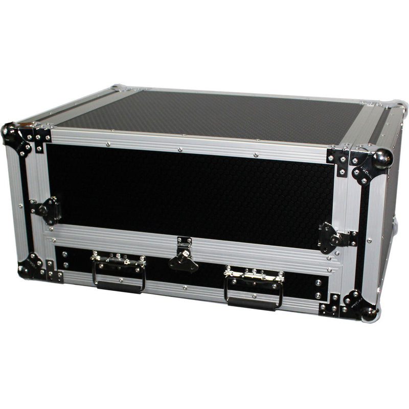 ProX 13U Top Mixer-DJ 2U Rack Combo Flight Case with Laptop Shelf