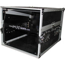 ProX 13U Top Mixer-DJ 6U Rack Combo Flight Case with Laptop Shelf