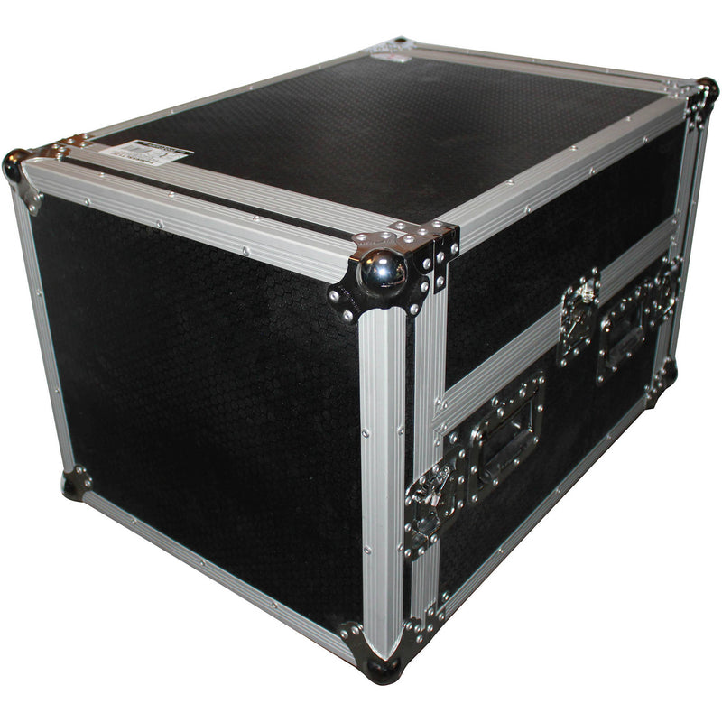 ProX 13U Top Mixer-DJ 6U Rack Combo Flight Case with Laptop Shelf