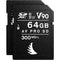 Angelbird 64GB AV Pro Mk 2 UHS-II SDXC Memory Card