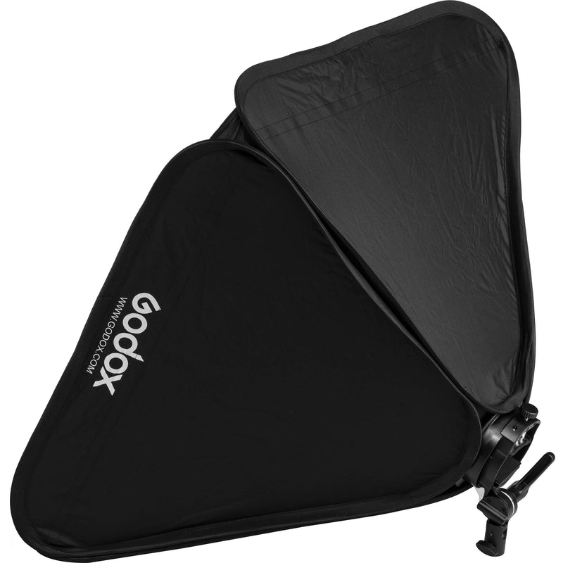 Godox S2 Bowens Mount Bracket with Softbox, Grid & Carrying Bag Kit (31.5 x 31.5")