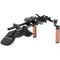 CAMVATE Pro Shoulder Rig with Manfrotto QR Plate, Wooden Handgrips & Lens Support