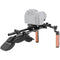 CAMVATE Pro Shoulder Rig with Manfrotto QR Plate, Wooden Handgrips & Lens Support