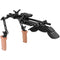 CAMVATE Pro Shoulder Support Rig with Manfrotto-Style Plate, Wood Handgrips & Lens Support