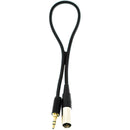 Kondor Blue Mini-XLR Male to 3.5mm Stereo Mini Cable (12")