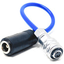 Kondor Blue 2.5mm DC Barrel Female to 2-Pin Male Power Cable for BMPCC 6K & 4K (Blue, 6")