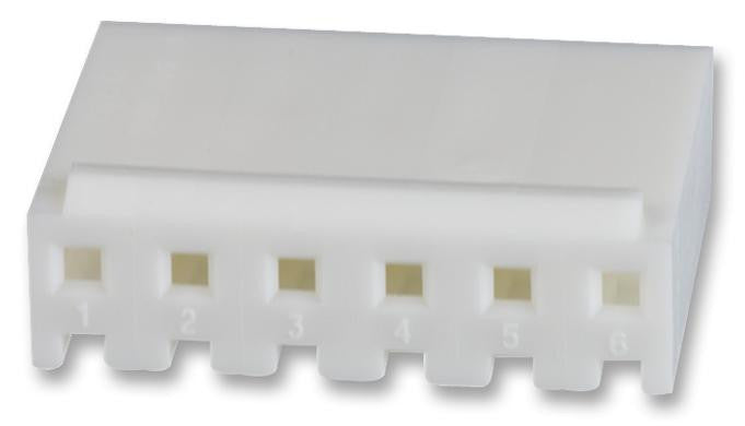 AMP - TE CONNECTIVITY 640250-6 Wire-To-Board Connector, 3.96 mm, 6 Contacts, Receptacle, SL-156 Series, Crimp, 1 Rows