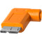 Tether Tools 20" Tetherpro USB 3.0 to USB 3.0 Micro-B Right Angle Adapter Cable (High-Visibilty Orange)